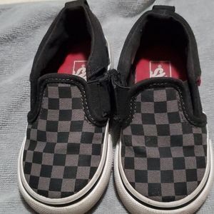 Black and Gray Vans